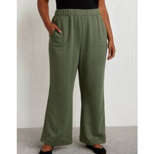 Old Navy High Waisted Fleece-Lined Sweatpants Women’s XXL Olive Green